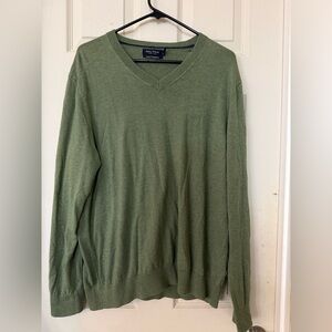 Nautica Men's Olive V-Neck Sweater